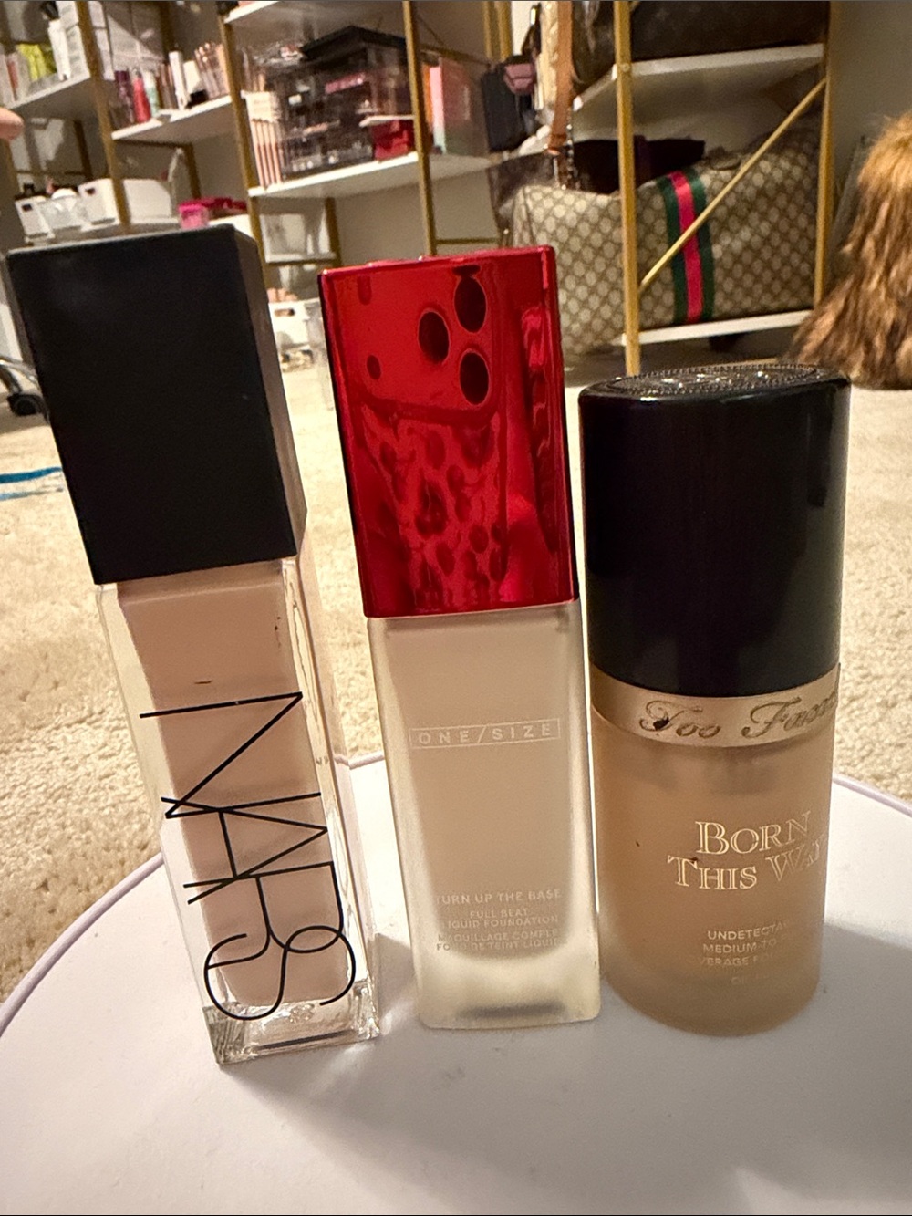 NARS, ONE/SIZE, Too Faced Foundation 3 pc set